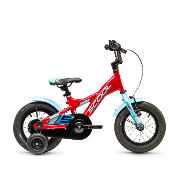 XXlite 12" drengecykel rd/lysebl, aluminiums ramme