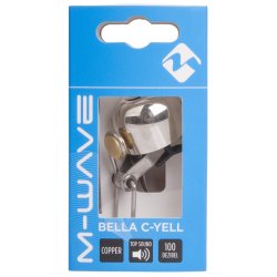 Cykelklokke M-Wave Bella C-Yell 30mm - slv