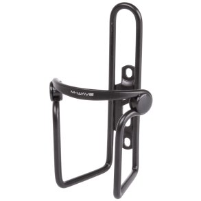 Bottle cage M-Wave aluminium with plastic clamp - black