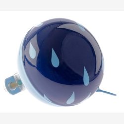 Cykelklokke Ding-Dong NietVerkeerd Drops 60mm - blue with white drops