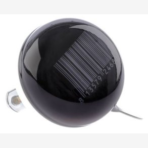 Cykelklokke Ding-Dong NietVerkeerd Stripes 60 mm - black with white barcode