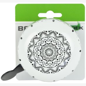 Cykelklokke Ding-Dong Widek Mandala 80mm - zebra black