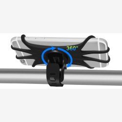 Telefonholder Edge EZ Fit - 360 - Silikone - sort