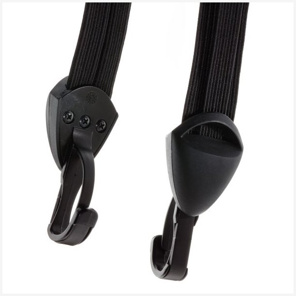 Bagagestrop Trio Widek All-Black med sorte rustfri st�lkroge - sort