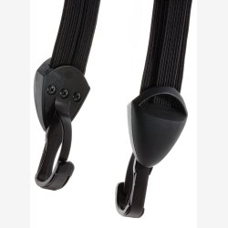 Luggage carrier strap Trio Widek All-Black with black stainless steel hooks and 3 straps - black (on card)