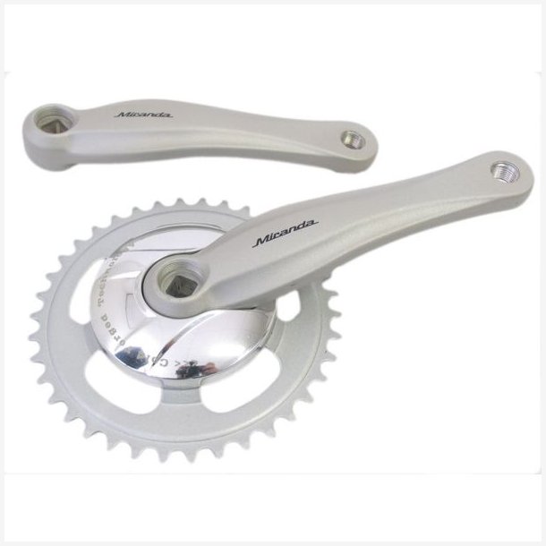 Kranks�t 38T Miranda Beta 1 mellem Gazelle 170mm med en 9,2cm skive - s�lv