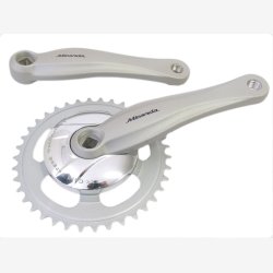 Kranks�t 38T Miranda Beta 1 mellem Gazelle 170mm med en 9,2cm skive - s�lv