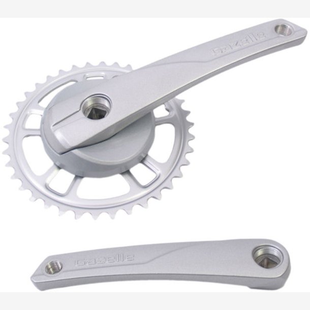 Tandhjul set 38T Gazelle 170mm for square axle - silver