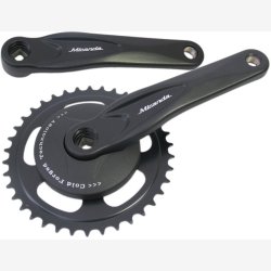 Kranks�t 38T Miranda Alfa 1 til 3/32" k�de - med 95mm skive - sort