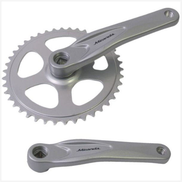 Kranks�t 42T Miranda Alfa 1 til 3/32" k�de - aluminium - s�lv