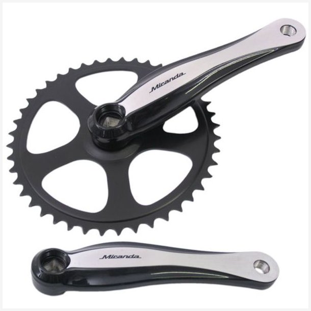Kranks�t 44T Miranda Beta 1+ til 3/32" k�de - aluminium - sort