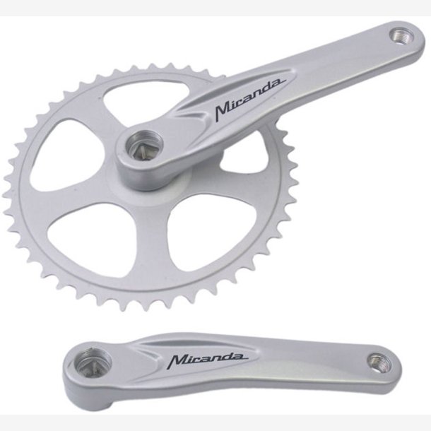 Tandhjul set 44T Miranda Alfa 1 for 3/32" Kde - with 170mm crankarm - silver
