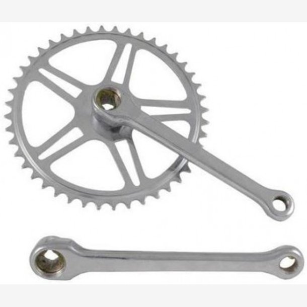 Tandhjul set 44T Vinty without cottered axle - 170mm crankarm - chrome