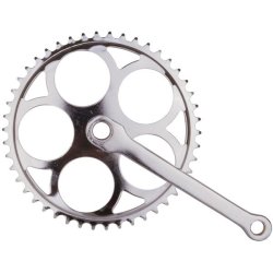 Kranks�t med kilebolt-montering � 46T 170 mm krankarm - krom