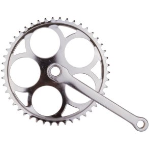 Kranks�t med kilebolt-montering � 46T 170 mm krankarm - krom