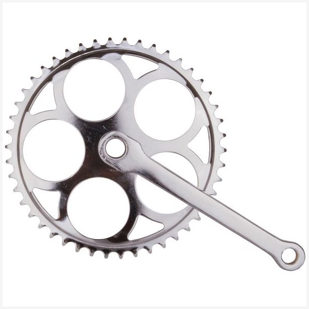 Kranks�t med kilebolt-montering � 46T 170 mm krankarm - krom