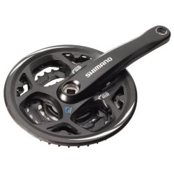 Tandhjul set 7/8 speed Shimano Altus FC-M311 42/32/22T with Kde guard - black