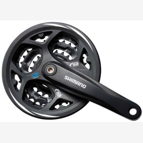 Tandhjul set 7/8 speed Shimano Altus FC-CM311 48/38/28T with K�de guard - black