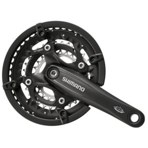 Kranks�t 3 x 10 speed Shimano Trekking FC-T521 med 175 mm krank 44-32-24T Octalink - sort