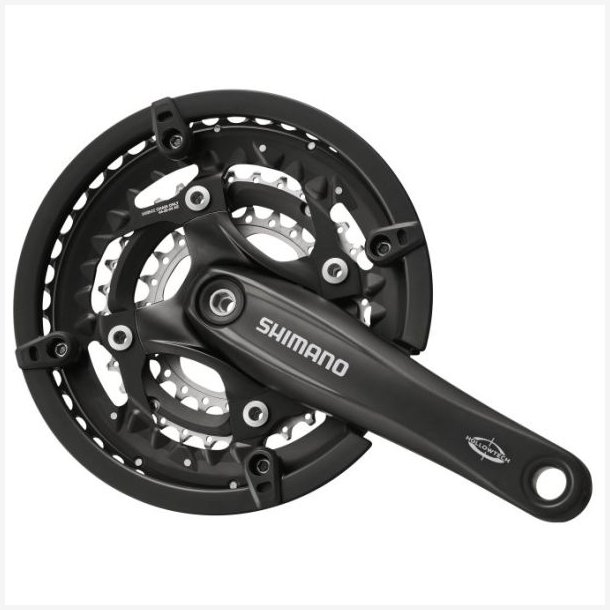 Krankst 3 x 10 speed Shimano Trekking FC-T521 med 175 mm krank 44-32-24T Octalink - sort