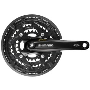 Kranks�t 3 x 10 speed Shimano Trekking FC-T521 med 175 mm krank 48-36-26T Octalink - sort
