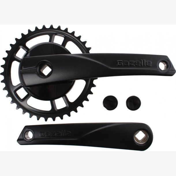Tandhjul set 38T Gazelle Strixvaria with 170mm crankarm - black
