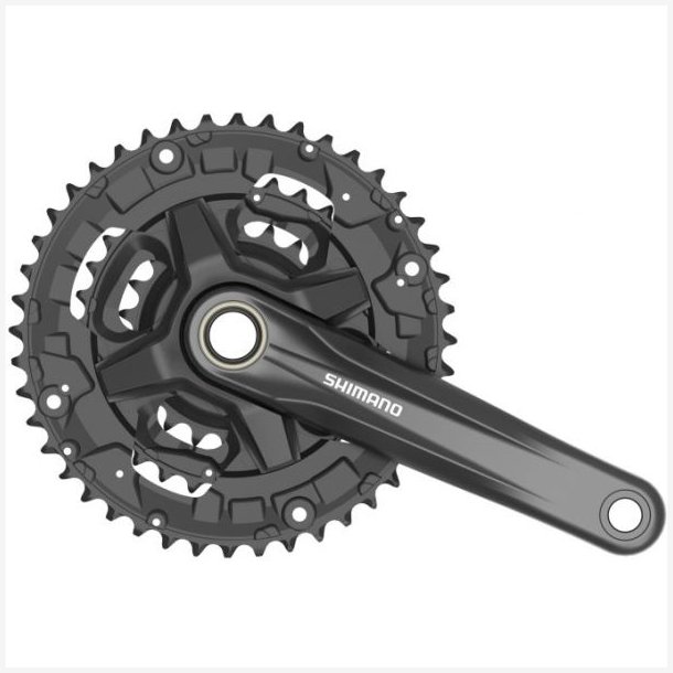 Krankst 3 x 9 gear Shimano FC-MT210-3 med 175 mm krank 40-30-22T - sort