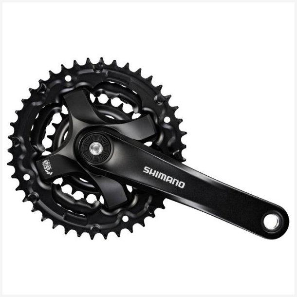 Krankst 6/7/8 speed Shimano Tourney FC-TY501 med 175 mm krank 42 x 34 x 24T - sort