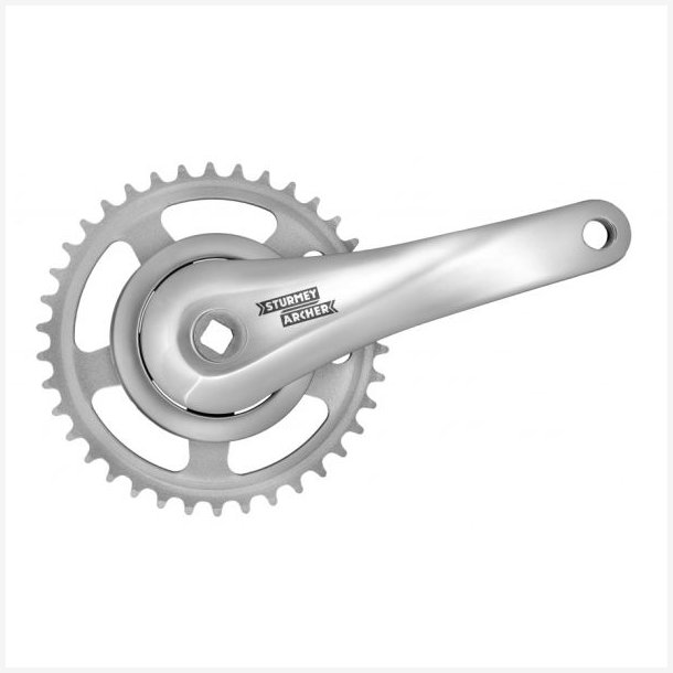 Krankst 38T Sturmey Archer FCS608 med 170 mm krank - 95 mm skive - til firkantet aksel - slv