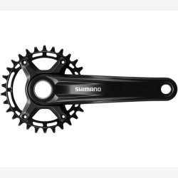 Krankst 12 speed Shimano FC-MT510-1 med 175 mm krank 32T - sort