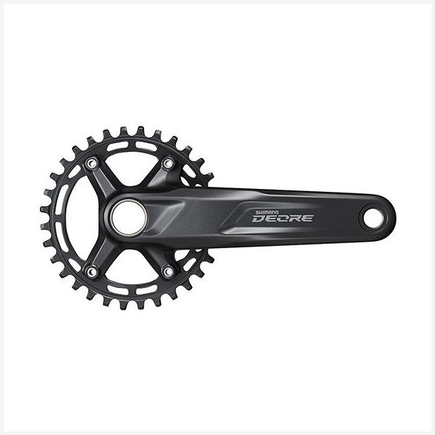 Krankst 10/11 speed Shimano Deore FC-M5100-1 med 170 mm krank 30T - sort