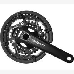 Krankst 3 x 10-speed Shimano Trekking FC-T551 med 175 mm krank 48-36-26T - med BB52 - sort