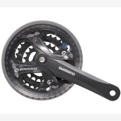 Kranks�t 7/8 speed Shimano Acera FC-M361 - 175/48 x 38 x 28T med k�desk�rm - sort