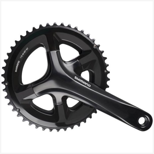 Krankst 2 x 11 speed Shimano Road FC-RS510 - 172.5/50-34T med hul aksel - sort