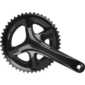Kranks�t 2 x 11 speed Shimano Road FC-RS510 - 175/50-34T med hul aksel - sort