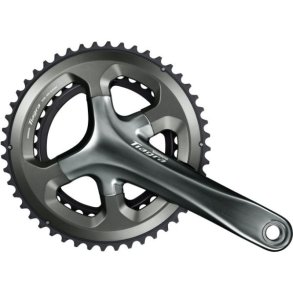 Kranks�t 2 x 10-speed Shimano Tiagra FC-4700 - 172,5/50-34T med hulaksel - sort