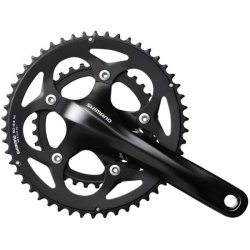 Kranks�t 2 x 10-speed Shimano Road FC-RS400 - 175/50-34 hulaksel - sort