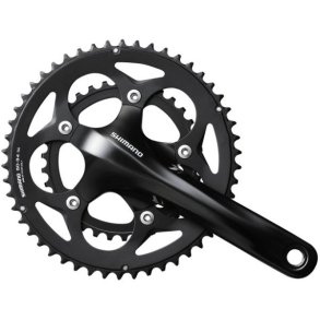 Kranks�t 2 x 10-speed Shimano Road FC-RS400 - 175/50-34 hulaksel - sort