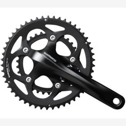 Kranks�t 2 x 10-speed Shimano Road FC-RS400 - 175/50-34 hulaksel - sort