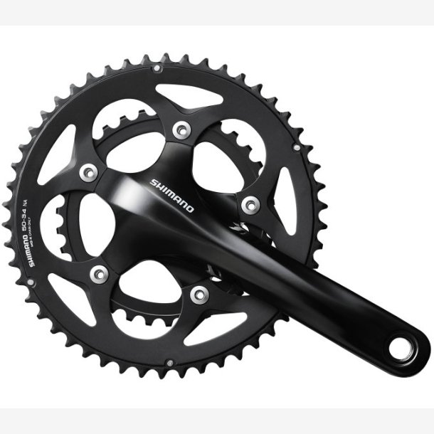 Tandhjul set 2 x 10 speed Shimano Road FC-RS400 - 175/50-34 hollow axle - black