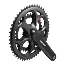 Kranks�t 7/8 speed Shimano Tourney FC-A070 Compact 170/50-34T med firkantet aksel - sort