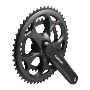 Kranks�t 7/8 speed Shimano Tourney FC-A070 Compact 170/50-34T med firkantet aksel - sort