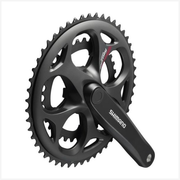 Kranks�t 7/8 speed Shimano Tourney FC-A070 Compact 170/50-34T med firkantet aksel - sort