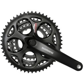 Kranks�t 7/8 speed Shimano Tourney FC-A073 - 170/50-39-30T med firkantet aksel - sort