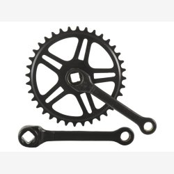 Kranks�t 36T Vinty 1/8" uden splitaksel 130mm st�l - sort