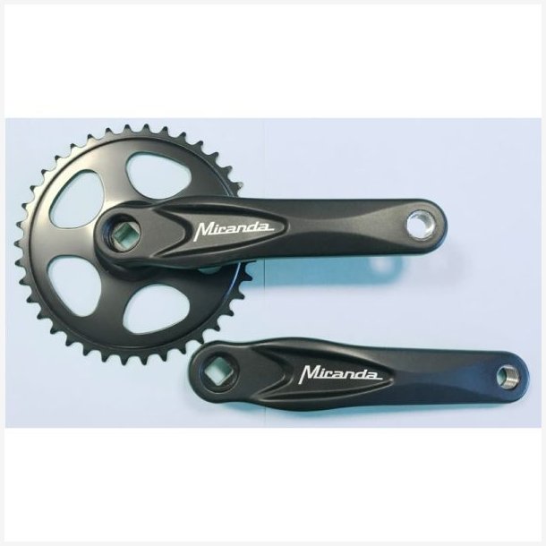 Krankst 38T Miranda Alfa 1 til 3/32" med 170mm krank - sort