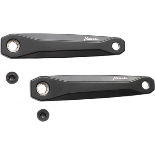 Crank set (left and right) Miranda Lambda - with 170mm crank arm - Bosch3 Offset - black