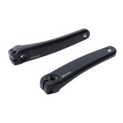 Pedalarm st (venstre og hjre) Miranda Delta S til Shimano Steps - med 165 mm krumtap - sort