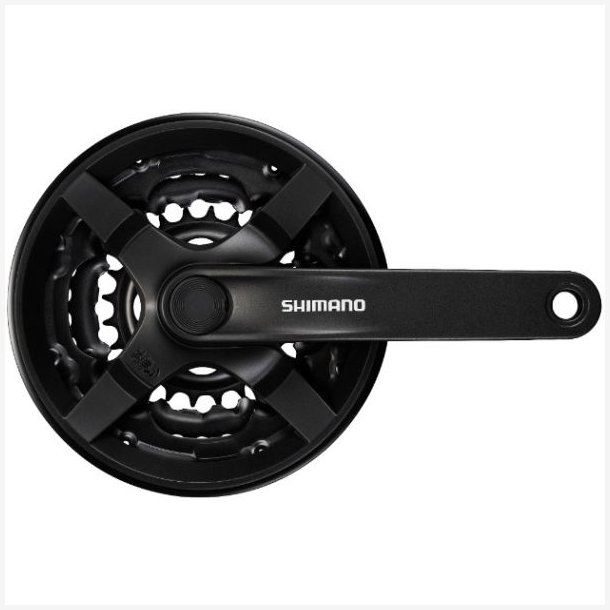 Krankst 6/7/8 gear Shimano Tourney FC-TY301 med 170 mm krankarm 42 x 34 x 24T - sort