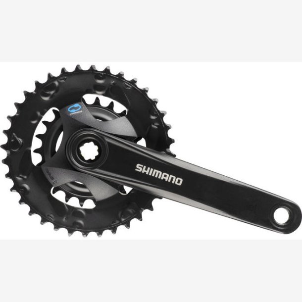 K�dehjulss�t 2x 7/8-gears Shimano FC-M315-2 med 175 mm krankarm 36 x 22T - sort